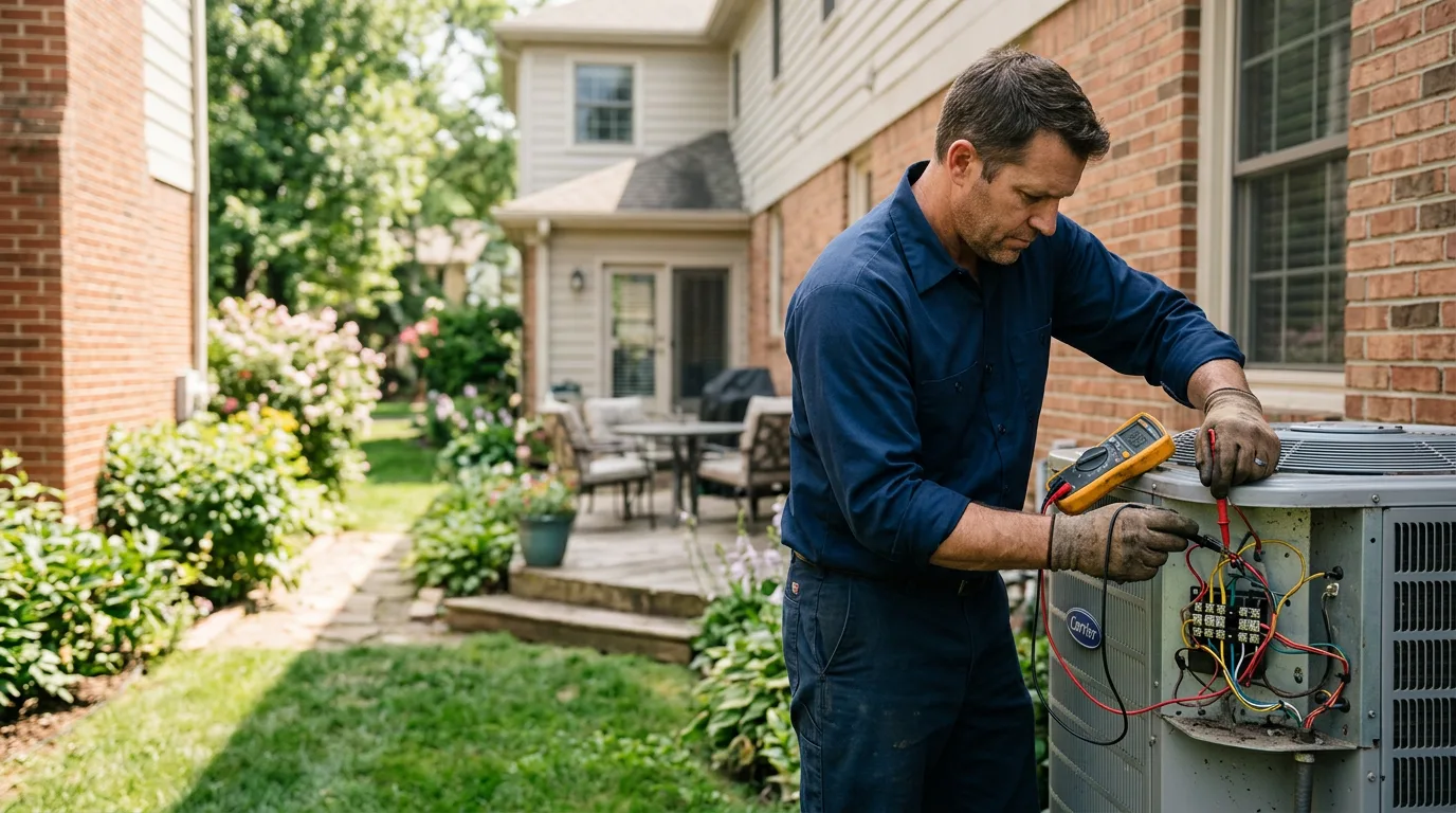 HVAC technician working near Summit, NJ